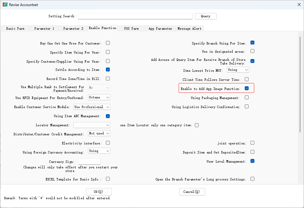 Enable the function of adding APP images